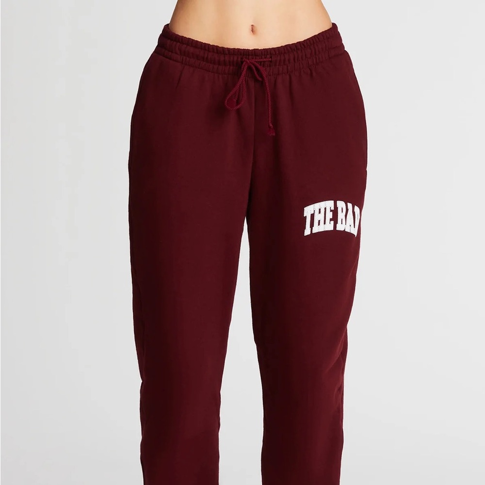 THE BAR sold out varsity sweatpants in maroon - size small